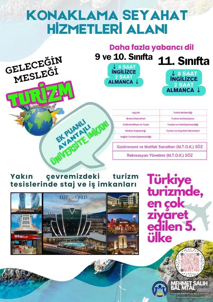 Konaklama Seyahat Turizm Afiş